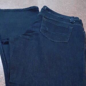 vintage america dark denim boot cut jeans